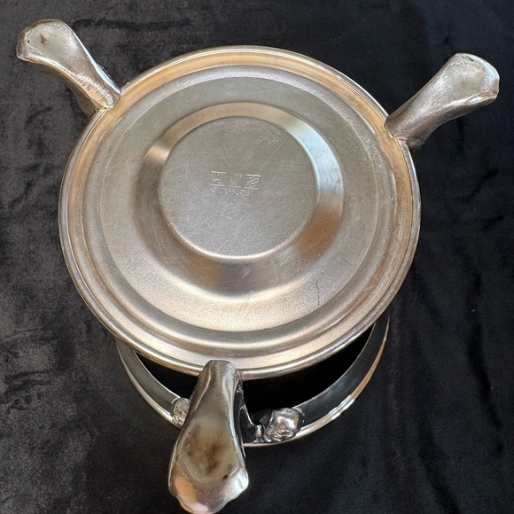 Vintage Leonard Silver Plated Glass Coffee Or Tea Carafe Set - Picture 8 of 12